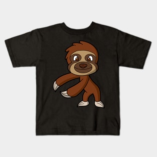 Flossing Sloth Cute Funny Dance Animal Kids T-Shirt